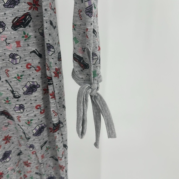 Savage X Fenty One Piece Pajama Set in Gray with Fun Print Size Small - Picture 5 of 8